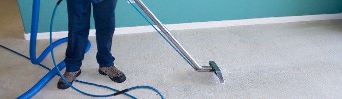 Cleaning a bedroom carpet
